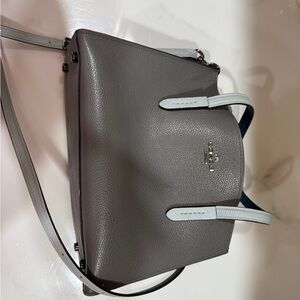 Coach Gray Leather Tote Bag